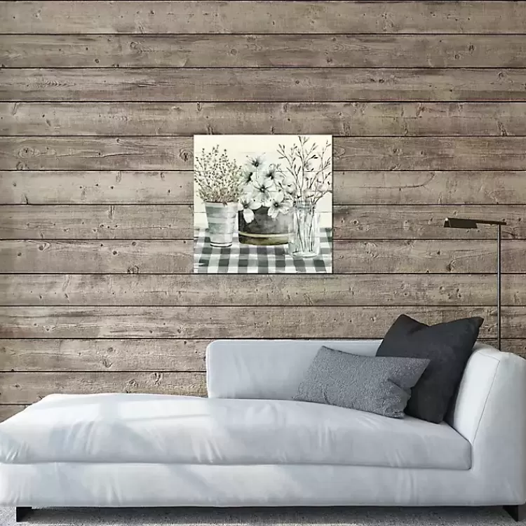 spring_floral_gingham_canvas_art_print_2.webp Spring Floral Gingham Canvas Art Print>Kirklands Home Best