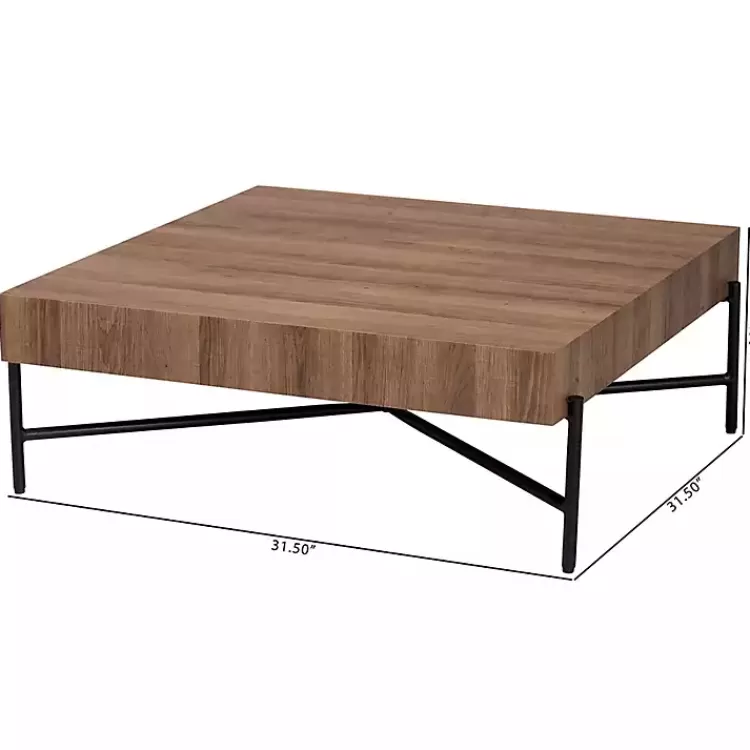 square_light_brown_wood_x_base_coffee_table_6.webp Square Light Wood X Base Coffee Table>Kirklands Home Outlet
