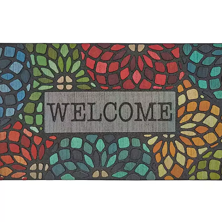 Stained Glass Florets Doormat>Kirklands Home New