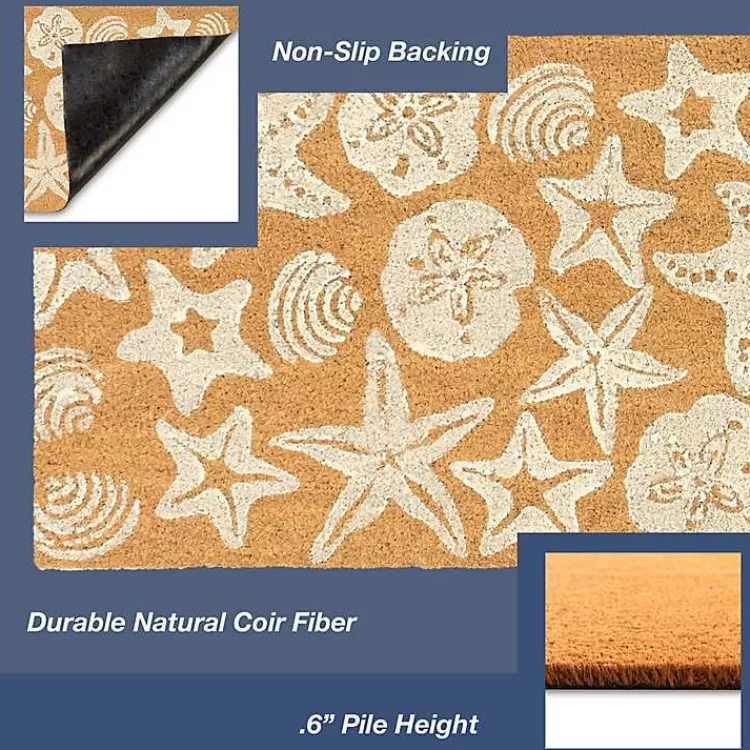 starfish_and_sand_dollars_coir_doormat_2.webp Starfish and Sand Dollars Coir Doormat>Kirklands Home Best Sale