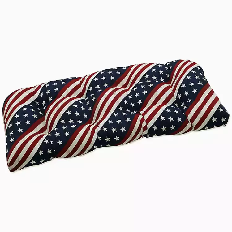 Stars & Stripes Tufted Outdoor Bench Cushion>Kirklands Home New