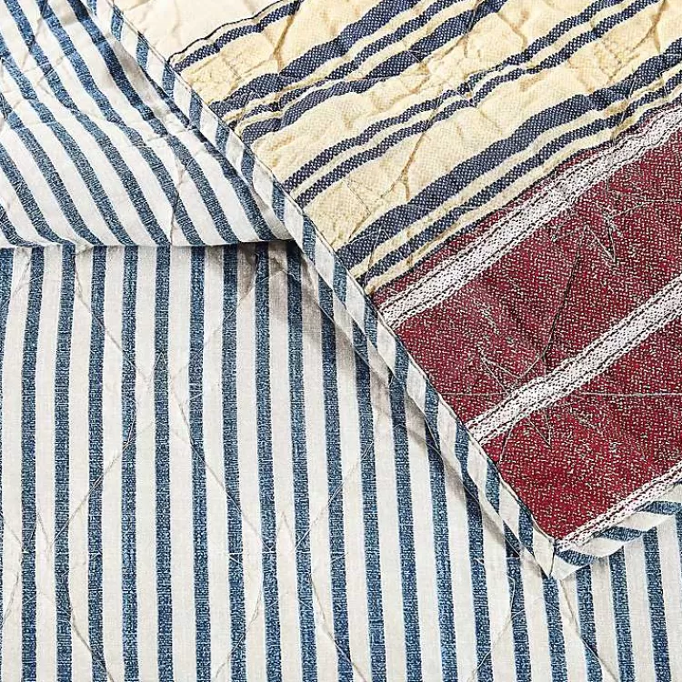 Stars and Striped Patch 3-pc. Full/Queen Quilt Set>Kirklands Home New