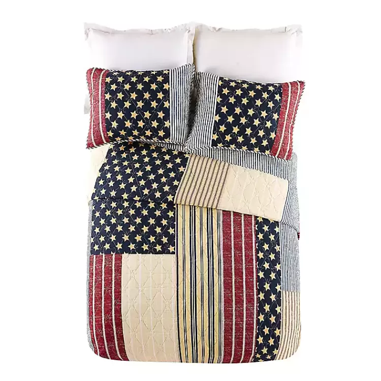 Stars and Striped Patch 2-pc. Twin Quilt Set>Kirklands Home Sale
