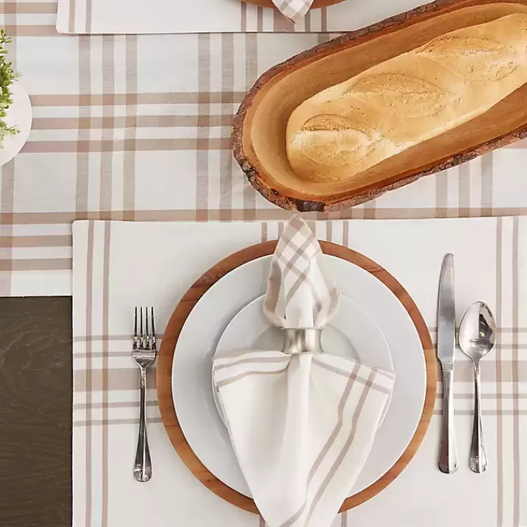Stone Farmhouse Plaid Placemats, Set of 6>Kirklands Home Online