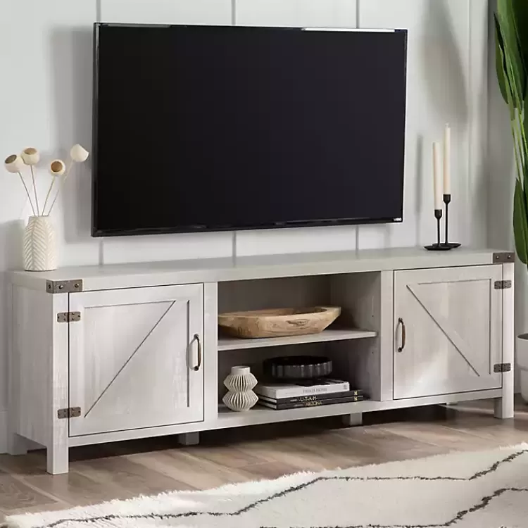 Stone Barn Door TV Stand>Kirklands Home Clearance