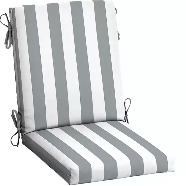 Stone Stripe Luxe Outdoor Dining Chair Cushion>Kirklands Home New