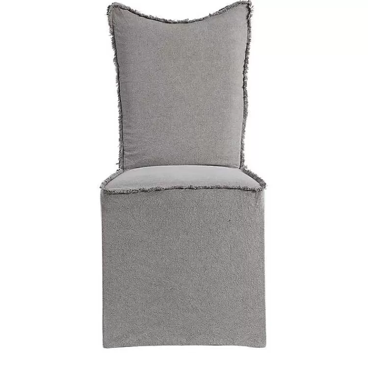 Stonewash Fringe Slipcover Dining Chairs, Set of 2>Kirklands Home Hot