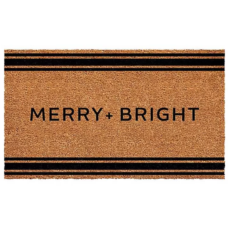 Striped Merry + Bright Coir Doormat>Kirklands Home Hot