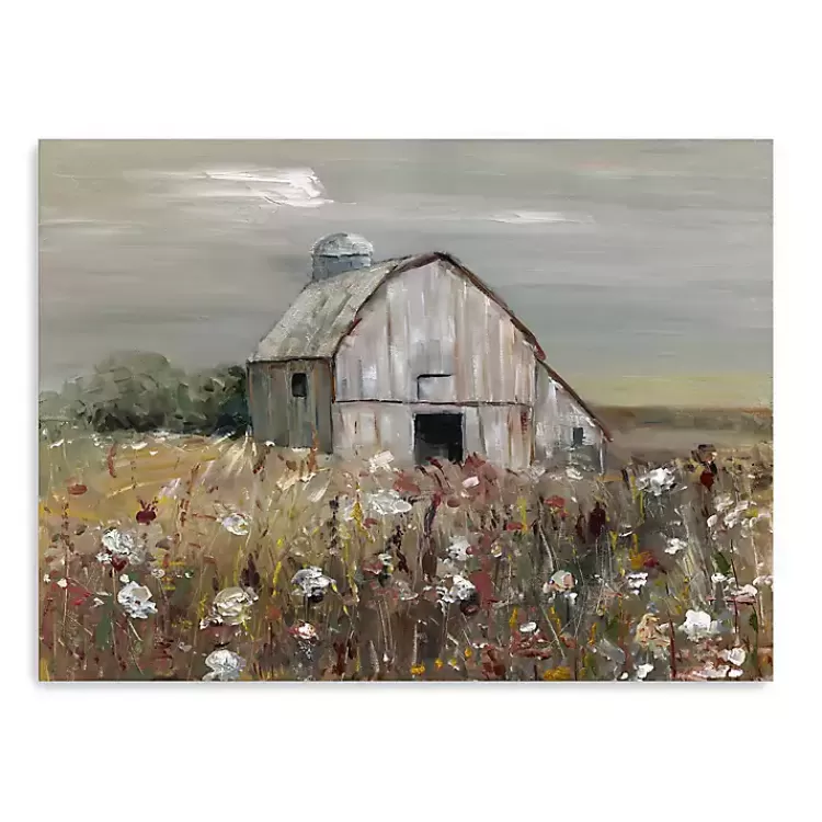Swatland Wildflower Barn Canvas Art Print>Kirklands Home Cheap
