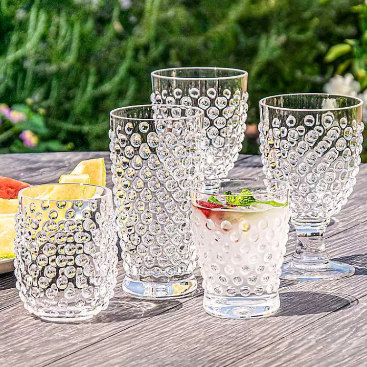 tall_clear_embossed_acrylic_tumblers_set_of__2.webp Tall Embossed Acrylic Tumblers, Set of 6>Kirklands Home Store