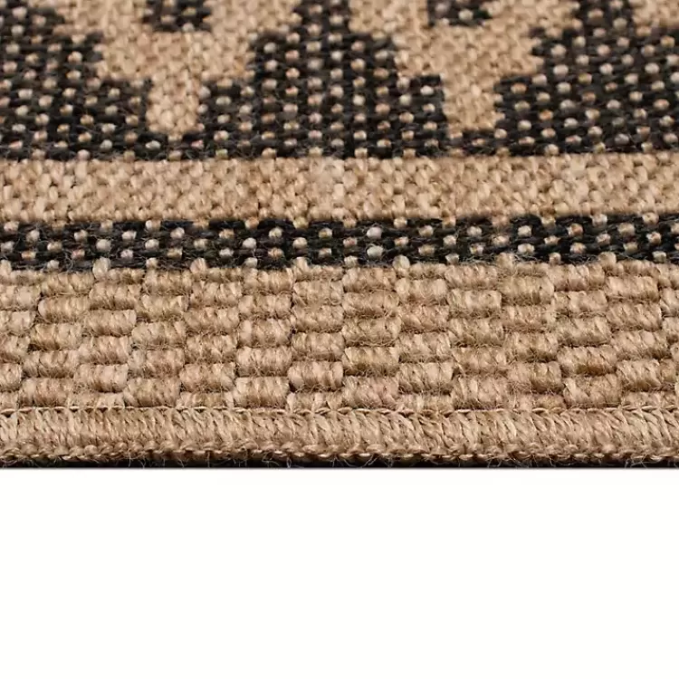 Tan & Black Zig Zag Indoor/Outdoor Area Rug, 7x9>Kirklands Home Sale