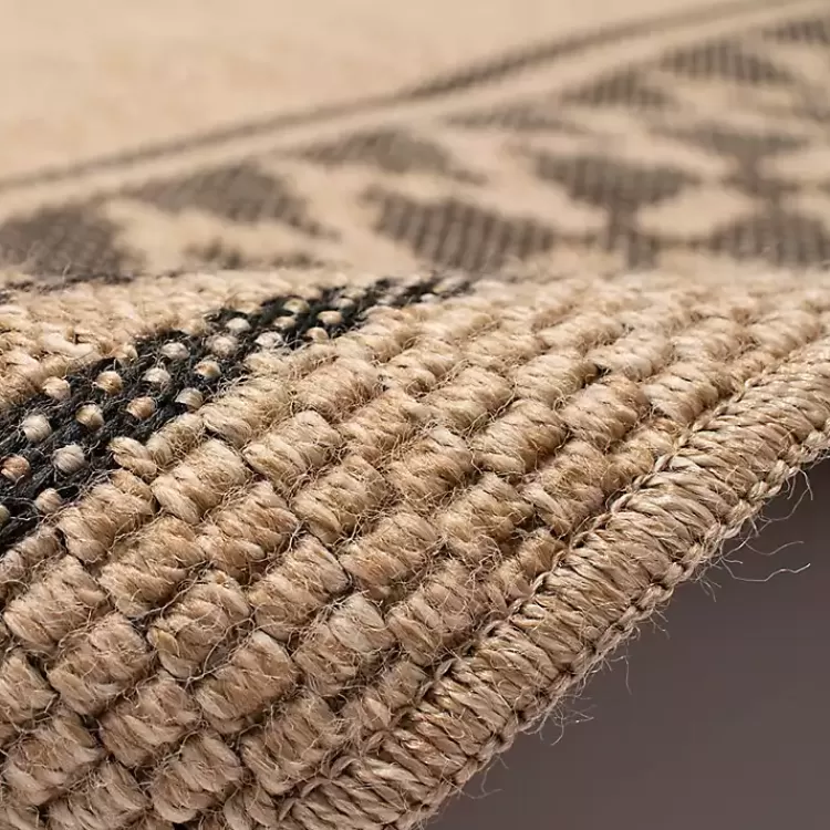 Tan & Black Zig Zag Indoor/Outdoor Area Rug, 7x9>Kirklands Home Sale