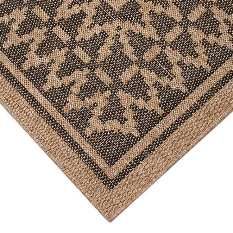 Tan & Black Zig Zag Indoor/Outdoor Area Rug, 7x9>Kirklands Home Sale