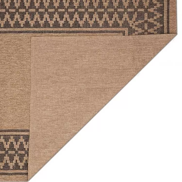 Tan & Black Zig Zag Indoor/Outdoor Area Rug, 7x9>Kirklands Home Sale