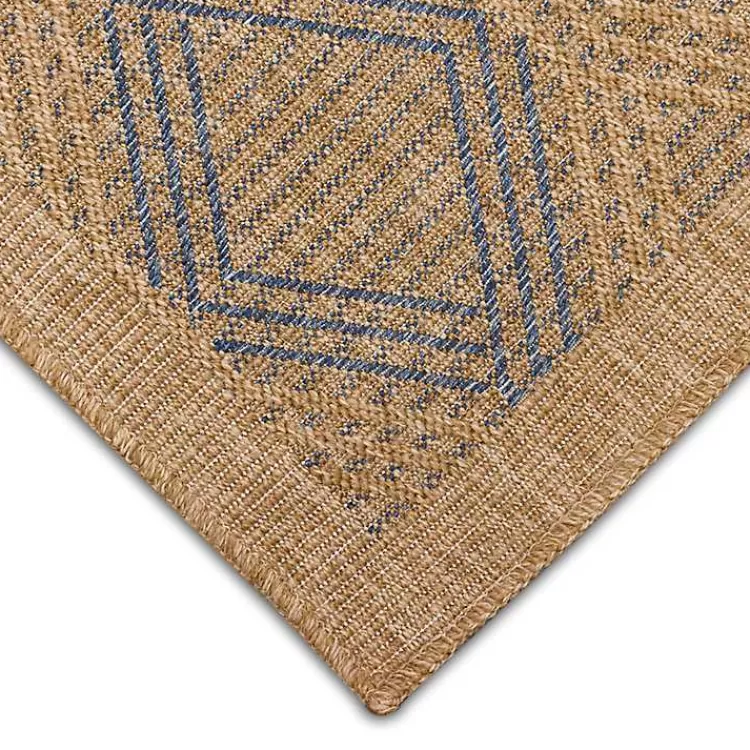 tan__navy_diamonds_indooroutdoor_area_rug_x_2.webp Tan & Navy Diamonds Indoor/Outdoor Area Rug, 5x7>Kirklands Home Best