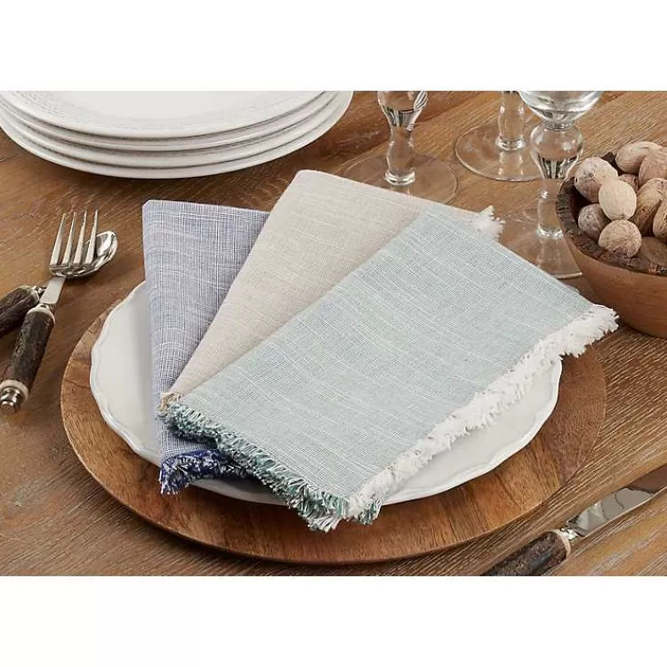 tan_and_white_twotone_fringe_napkins_set_of__4.webp Tan and White Two-Tone Fringe Napkins, Set of 4>Kirklands Home Fashion