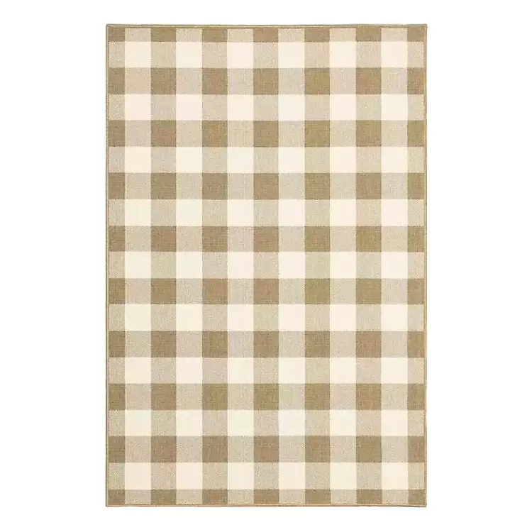 Buffalo Check Outdoor Area Rug, 5x7>Kirklands Home Outlet