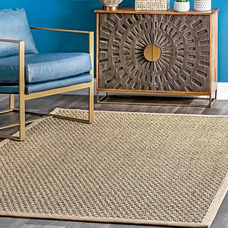Checker Weave Seagrass Area Rug, 5x8>Kirklands Home Cheap