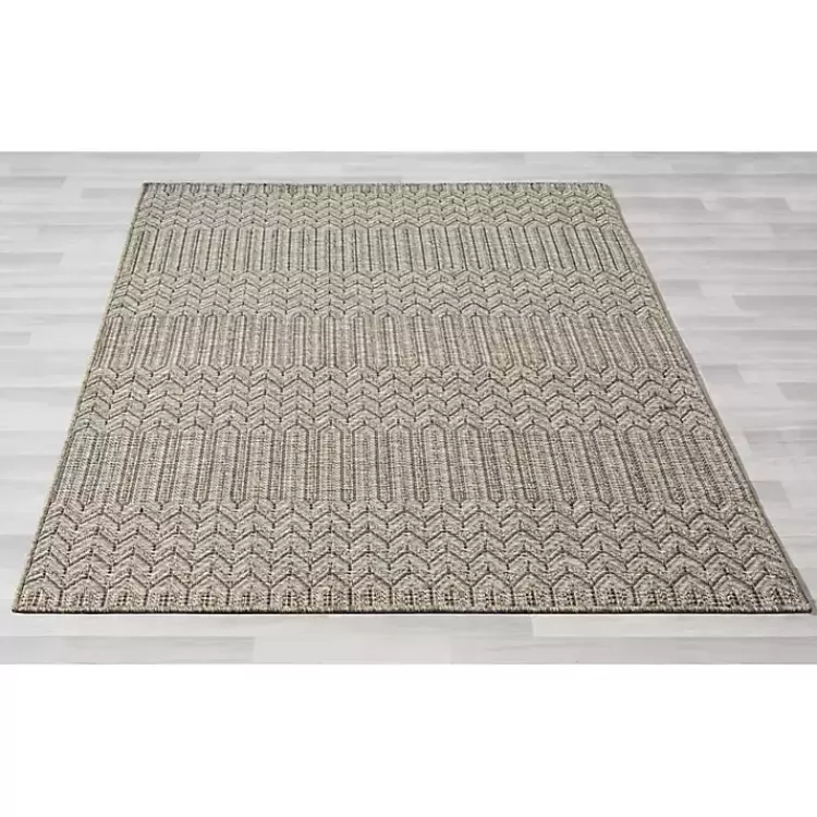 tan_chevron_indooroutdoor_area_rug_x_8.webp Chevron Indoor/Outdoor Area Rug, 5x7>Kirklands Home New