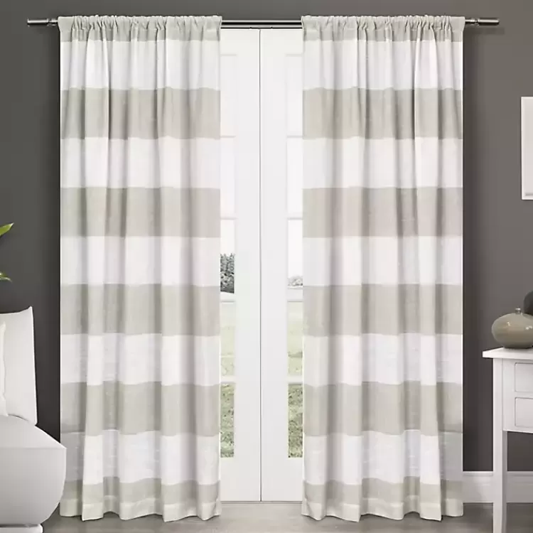 Tan Deena Curtain Panel Set, 84 in.>Kirklands Home Cheap