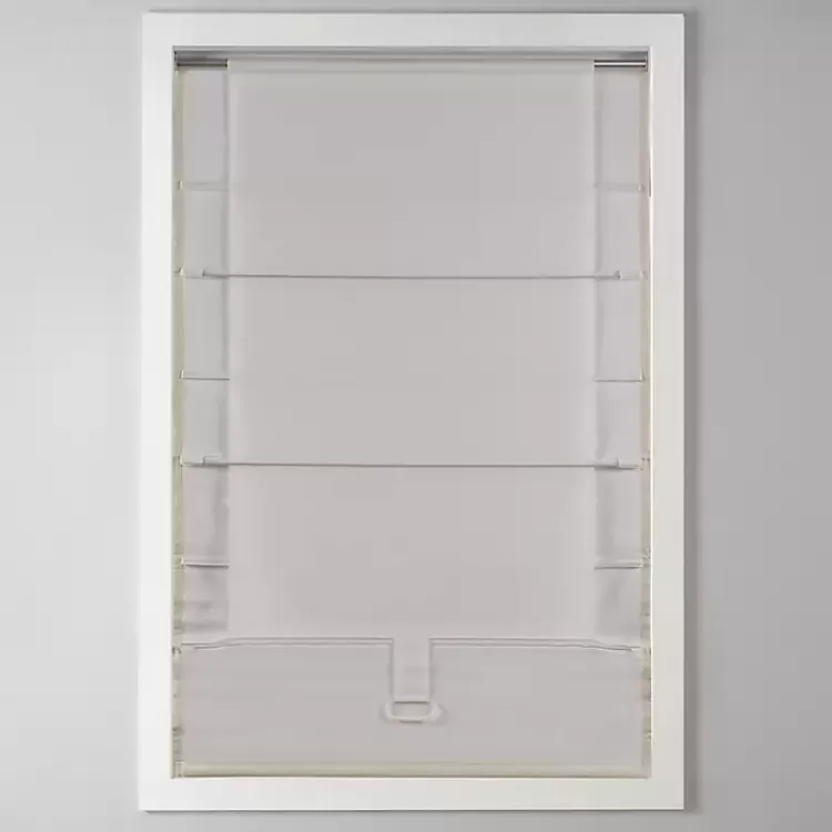tan_faux_silk_room_darkening_roman_shade__in_4-2.webp Faux Silk Room Darkening Roman Shade, 27 in.>Kirklands Home Store