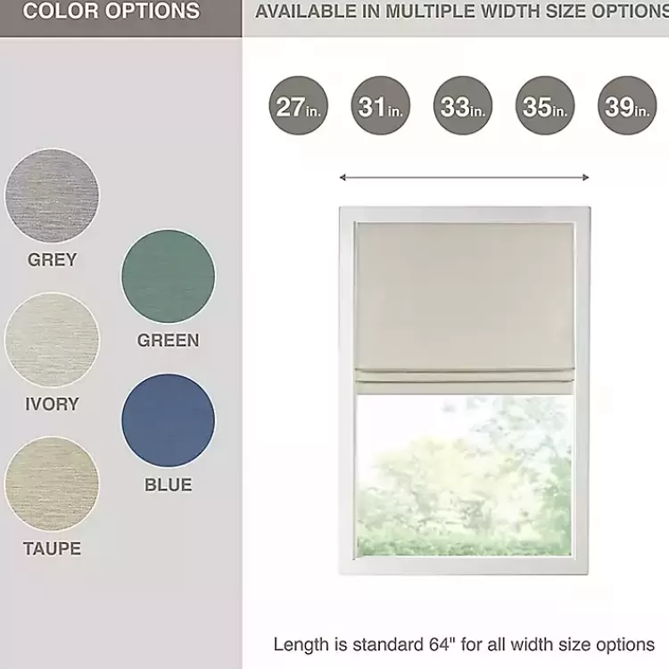 tan_faux_silk_room_darkening_roman_shade__in_6-2.webp Faux Silk Room Darkening Roman Shade, 27 in.>Kirklands Home Store