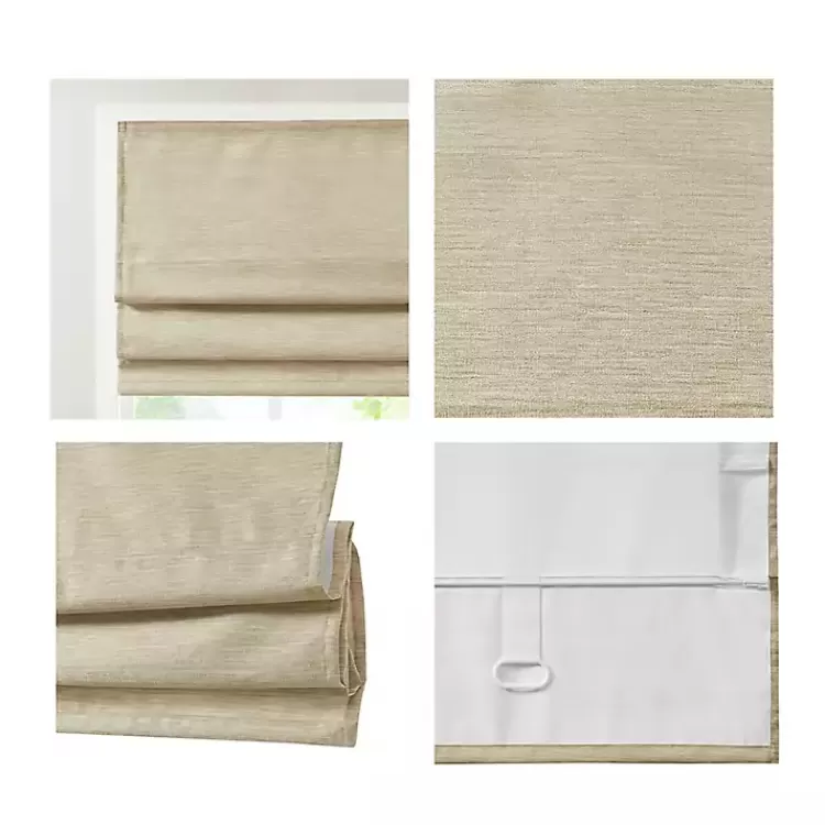 tan_faux_silk_room_darkening_roman_shade__in_8-2.webp Faux Silk Room Darkening Roman Shade, 27 in.>Kirklands Home Store