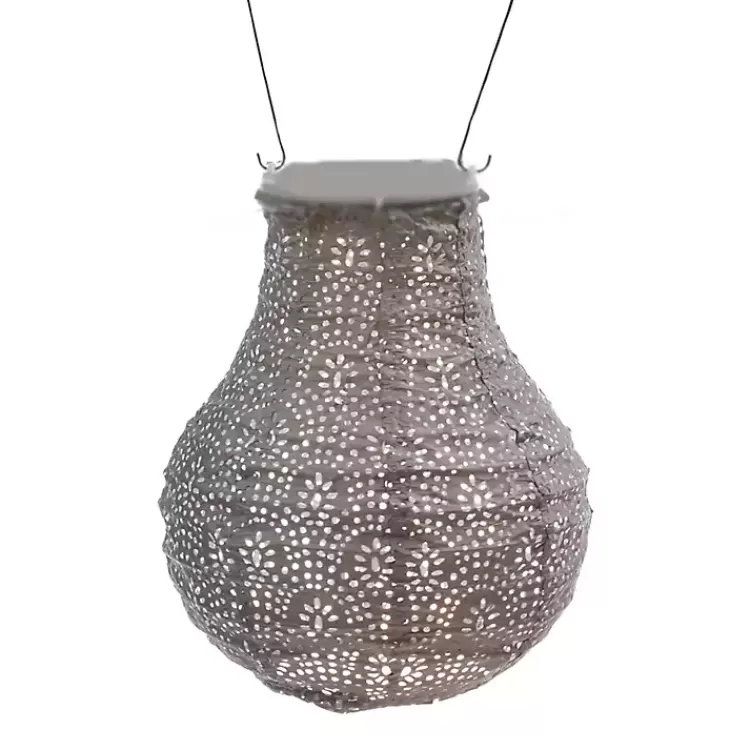 Taupe Fan Bulb Hanging LED Outdoor Lantern>Kirklands Home Cheap