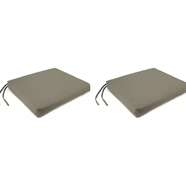 Taupe French Edge Outdoor Chair Cushions, Set of 2>Kirklands Home Best