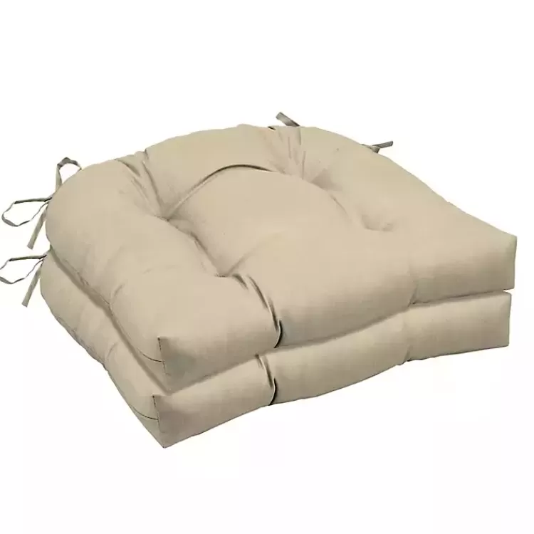 Taupe Leala 2-pc. Outdoor Wicker Chair Cushion Set>Kirklands Home Discount