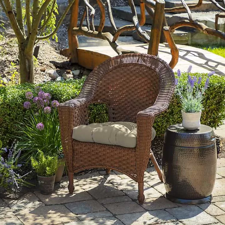 Taupe Leala 2-pc. Outdoor Wicker Chair Cushion Set>Kirklands Home Discount