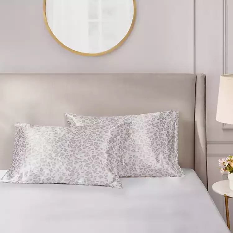 taupe_leopard_satin_king_pc_pillow_case_set_2.webp Taupe Leopard Satin King 2-pc. Pillow Case Set>Kirklands Home Flash Sale