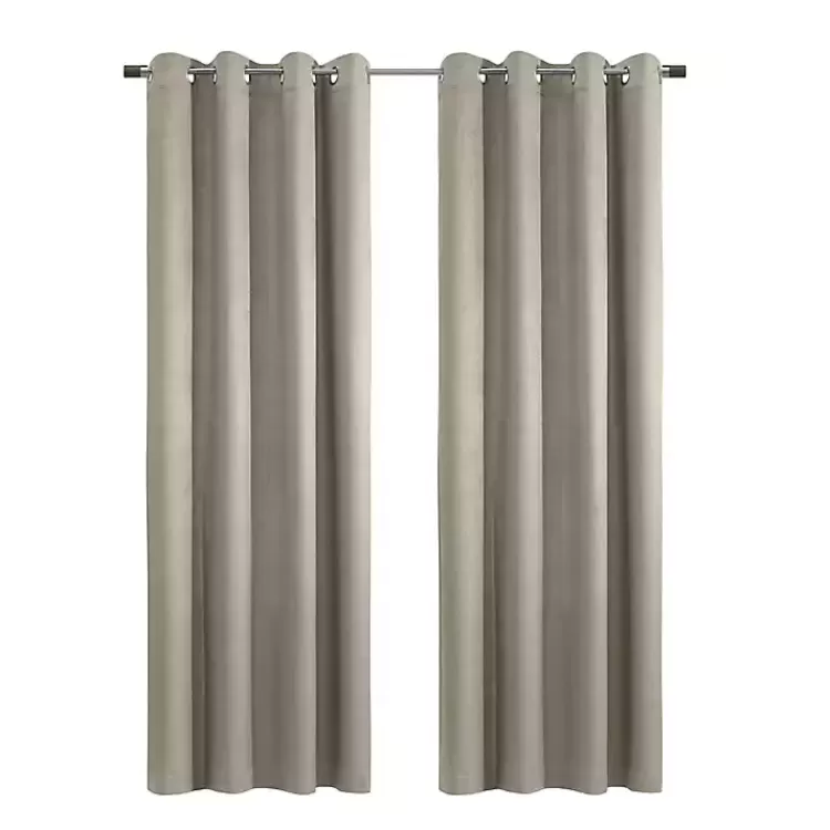 Taupe Paris Velvet Blackout Curtain Panel, 63 in.>Kirklands Home Clearance