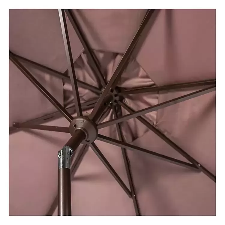 taupe_scallop_tilt_crank__ft_outdoor_umbrella_2.webp Taupe Scallop Tilt Crank 9 ft. Outdoor Umbrella>Kirklands Home Store