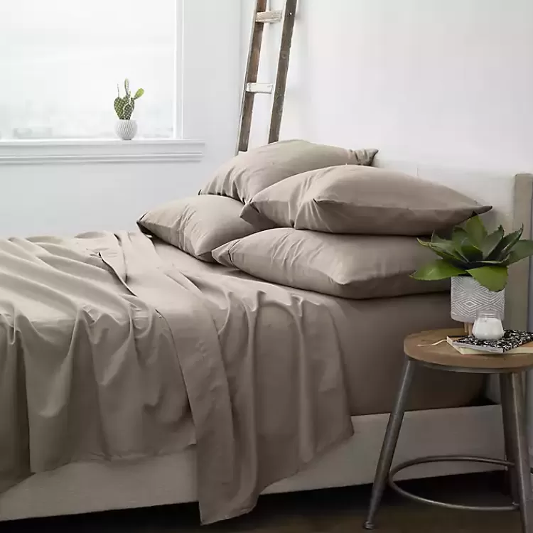 Taupe Ultra Soft 6-pc. California King Sheet Set>Kirklands Home Best