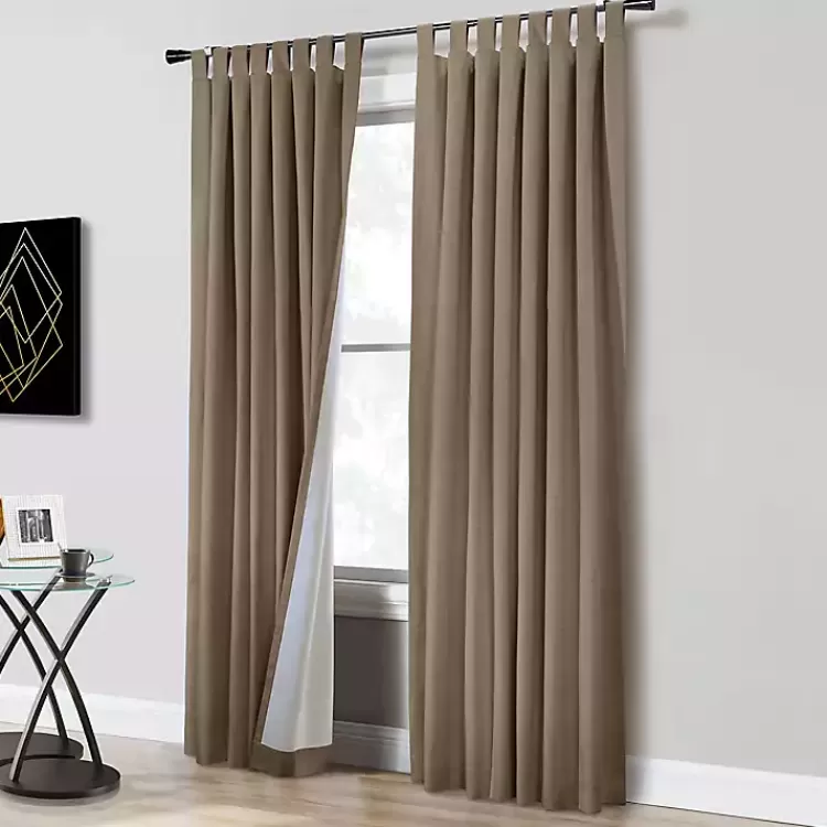 Taupe Ventura Blackout Curtain Panel, 95 in.>Kirklands Home Store
