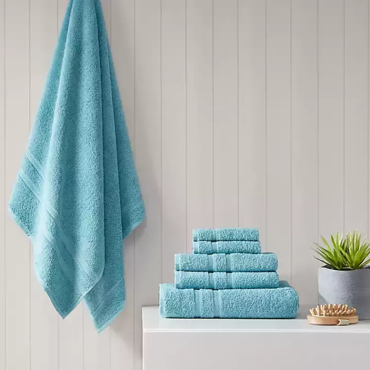 Teal Turkish Cotton 6-pc. Towel Set>Kirklands Home Fashion