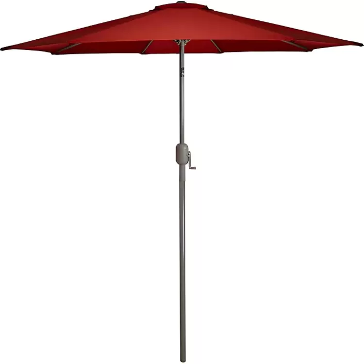 Terracotta 8 ft. Hand Crank Tilt Umbrella>Kirklands Home New