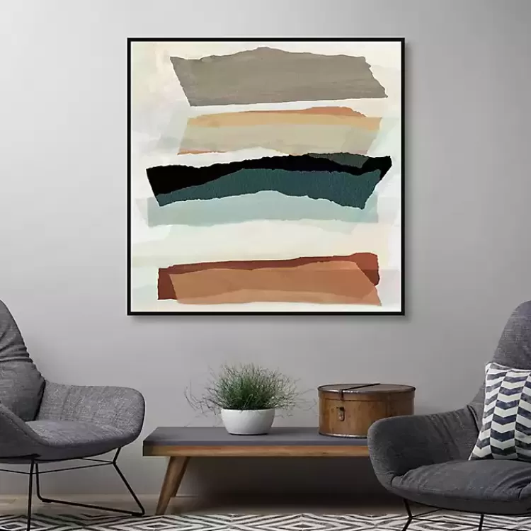 Torn Edges Framed Canvas Art Print>Kirklands Home Best
