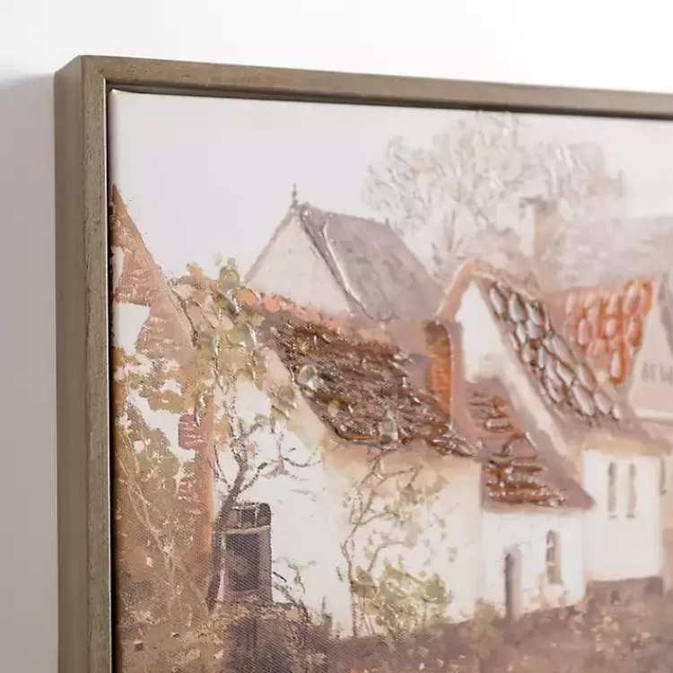 town_with_bridge_framed_canvas_art_print_2.webp Town with Bridge Framed Canvas Art Print>Kirklands Home Best