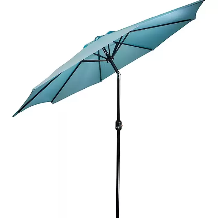 turquoise_tilt_hand_crank_outdoor_umbrella_5.webp Turquoise Tilt Hand Crank Outdoor Umbrella>Kirklands Home Cheap