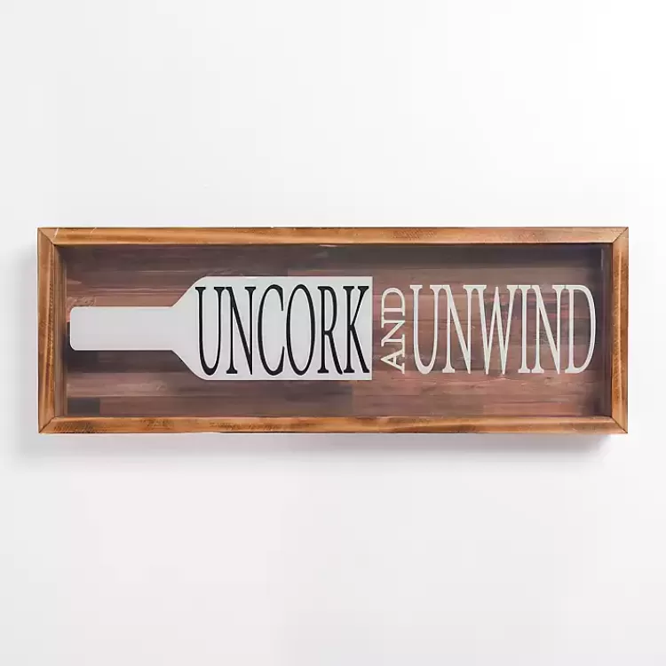 Uncork and Unwind Cork Holder Wall Plaque>Kirklands Home Fashion