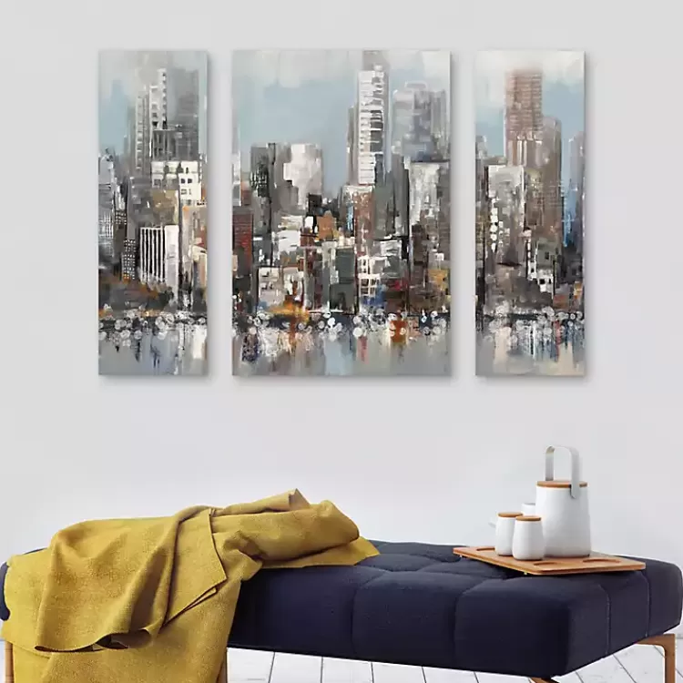 Urban Focus A, B, & C Canvas Art Prints, Set of 3>Kirklands Home Flash Sale