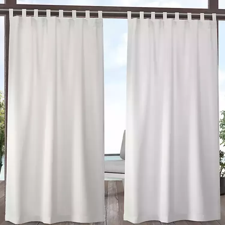 Vanilla Cabana Outdoor Curtain Panel Set, 108 in.>Kirklands Home Cheap