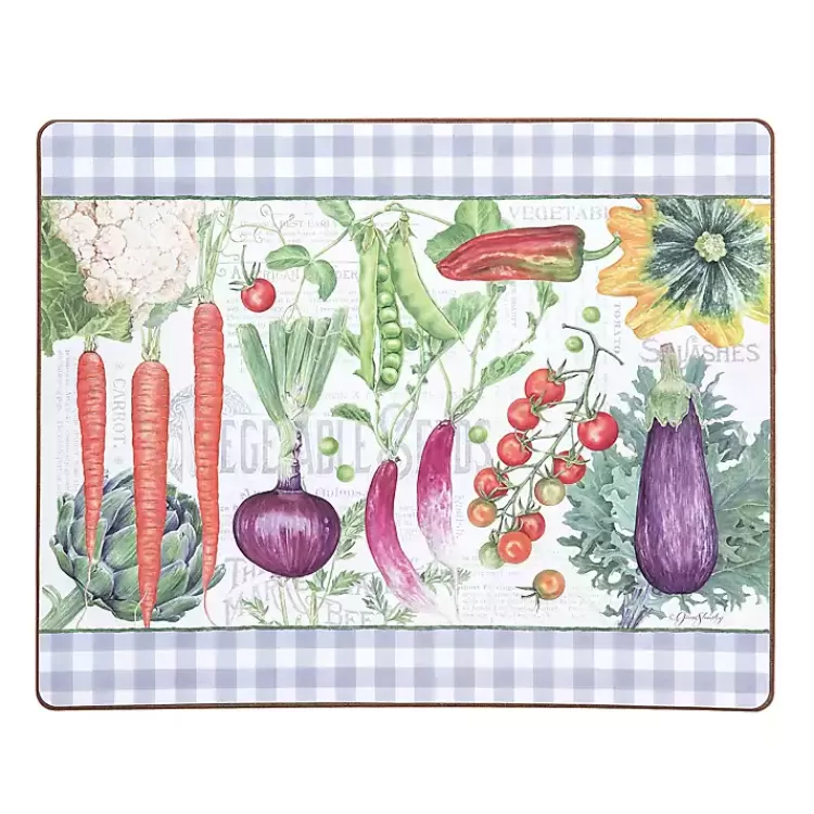 Vegetable Garden Hardboard Placemats, Set of 6>Kirklands Home Flash Sale