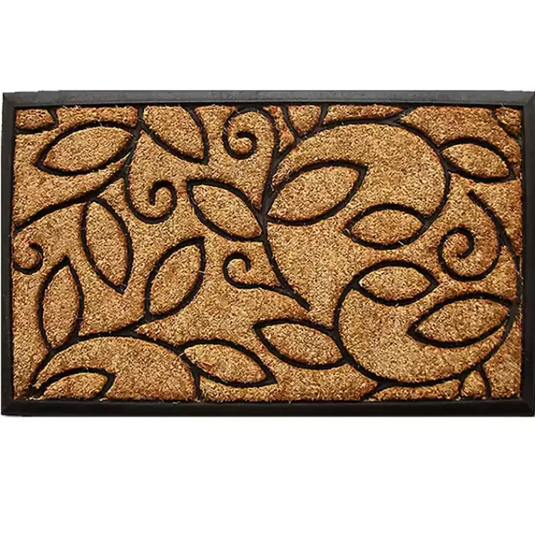 Vine Leaves Swirl Doormat, 36x24 in.>Kirklands Home Cheap