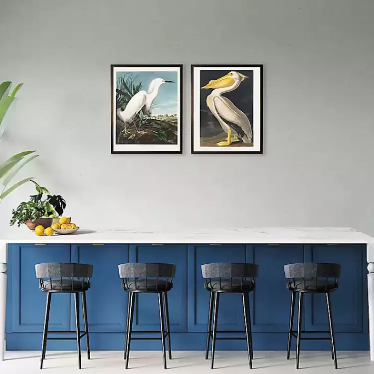 Vintage American White Pelican Framed Art Print>Kirklands Home Online