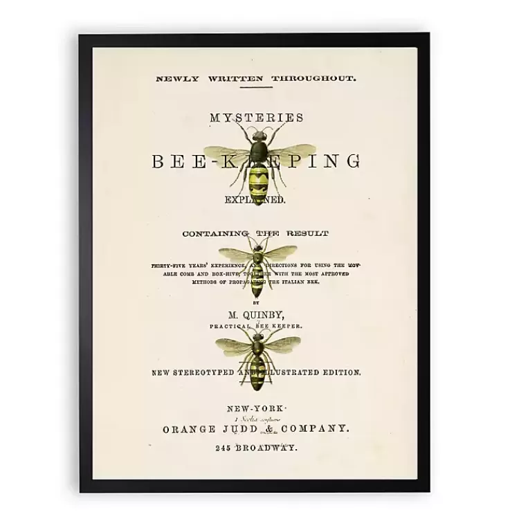 Vintage Bee Keeping Framed Art Print>Kirklands Home Clearance