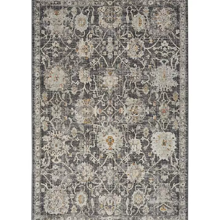 Vintage Charcoal Oushak Area Rug, 5x7>Kirklands Home Discount