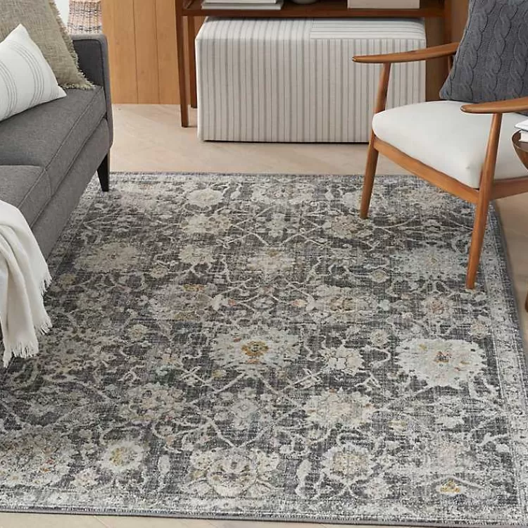Vintage Charcoal Oushak Area Rug, 5x7>Kirklands Home Discount